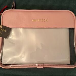 Oh Stitch! Pink Transparent Pouch
